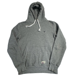 Scott Ellis Men Medium Grey Pullover Hoodie Sweatshirt British